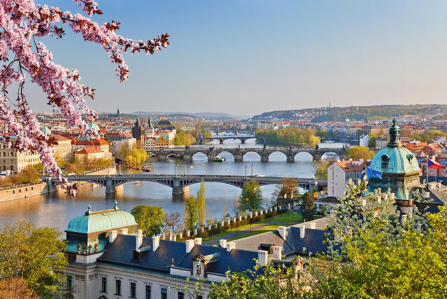 Prague at Sunset